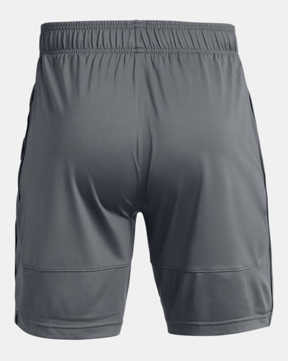 Men's UA Raid Collegiate Sideline Shorts, Gray, pdpMainDesktop image number 4
